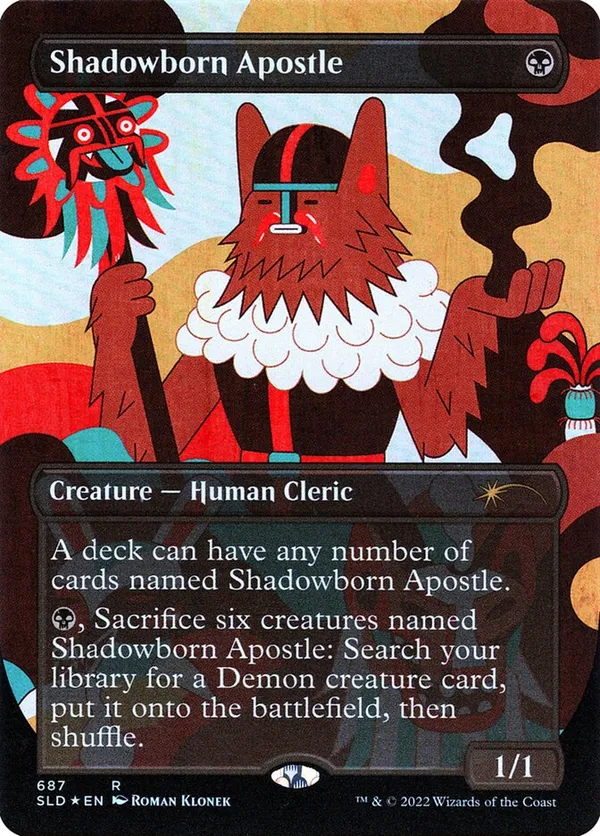 【PSA9】「影生まれの使徒」Shadowborn Apostle (685) Foil】(685)□ボーダーレス□《影生まれの使徒/Shadowborn