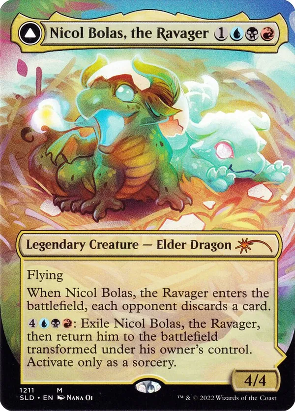 Nicol Bolas, the Ravager (Thick Stock)