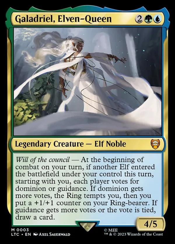 MTG Galadriel Light of Valinor マジック Galadriel, Light of Valinor (Borderless) | The Lord of the