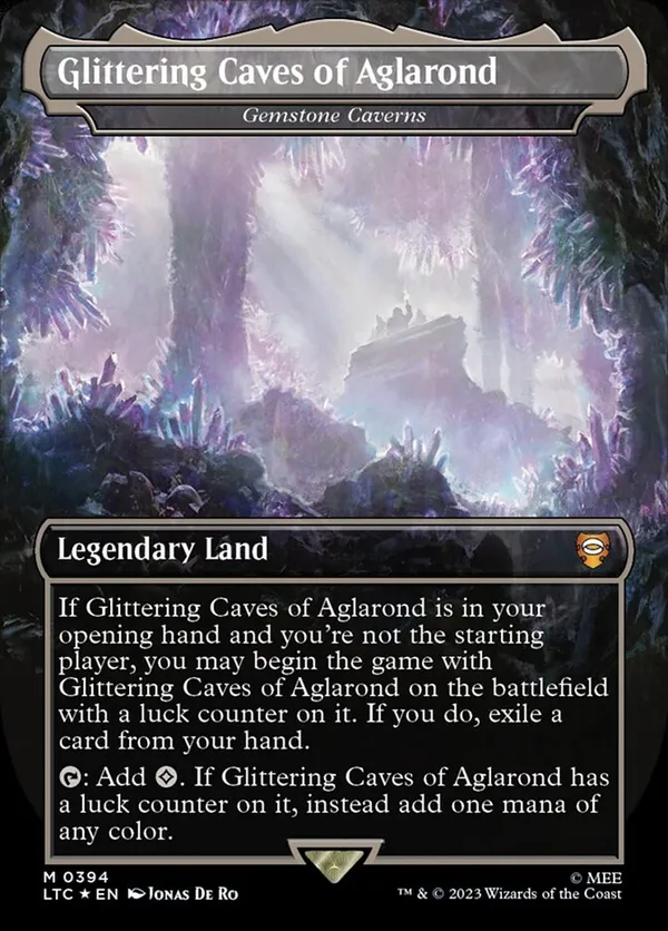 Gemstone Caverns (0106) (Borderless) (Galaxy Foil) • Edge of