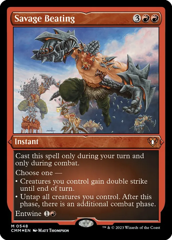 Savage Beating (Foil Etched)