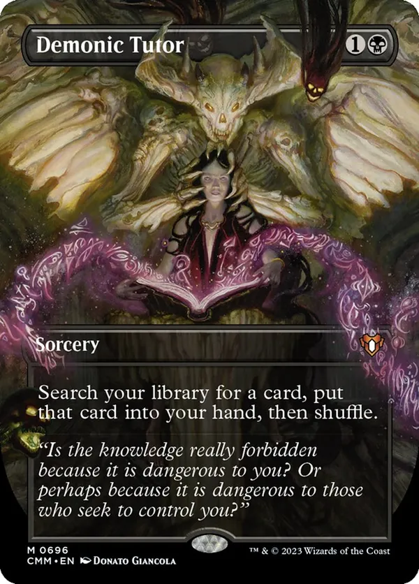 悪魔の教示者　ジャッジ　foil MTG《悪魔の教示者/Demonic Tutor》ジャッジ褒賞foil - メルカリ