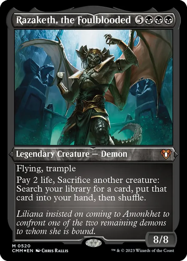 Razaketh, the Foulblooded (Foil Etched)