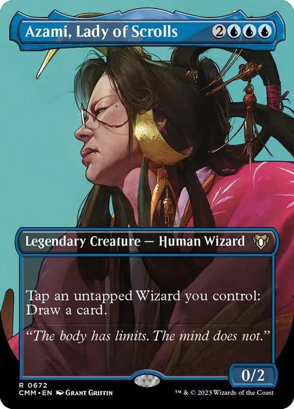 Azami, Lady of Scrolls (Borderless)