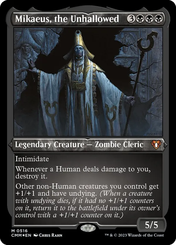 不浄なる者、ミケウス 英語foil SLD 旧枠 Mikaeus, the Unhallowed (Retro Frame) • Secret Lair Series