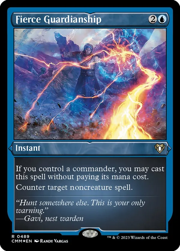 激情の後見Fierce Guardianship MTG Foil Fierce Guardianship (Foil Etched) • Commander Masters (CMM)