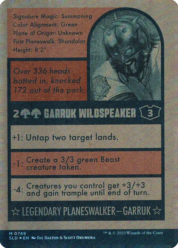 Garruk Wildspeaker (749) (Autographed) • Secret Lair Series