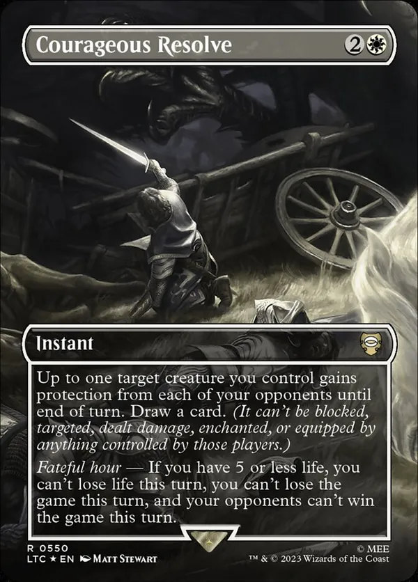 Courageous Resolve (Borderless) (Surge Foil)