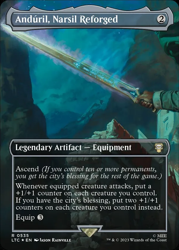 Anduril, Narsil Reforged (Borderless) (Surge Foil)