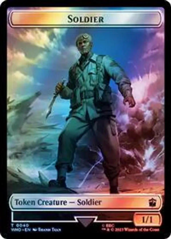 Soldier // Beast Double-Sided Token (Surge Foil)