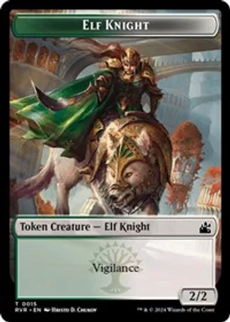 Elf Knight // Centaur Double-Sided Token