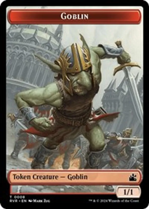 Goblin (0008) // Dragon Double-Sided Token  Ravnica Remastered (RVR) #8