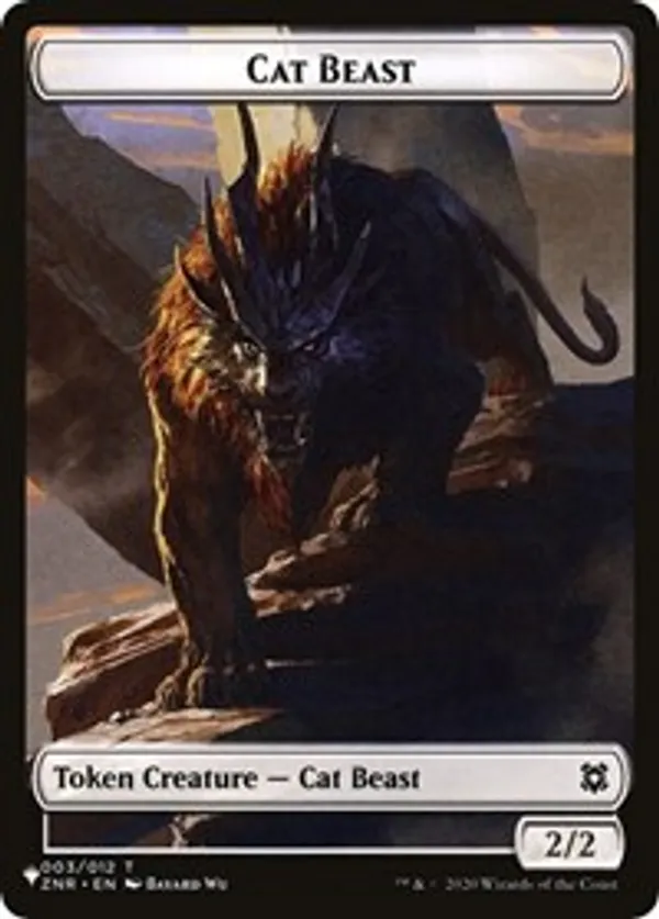 Cat Beast // Shapeshifter Double-Sided Token