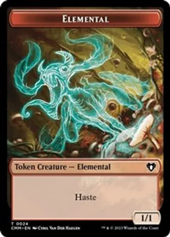 Elemental (0024) // Phyrexian Germ Double-Sided Token