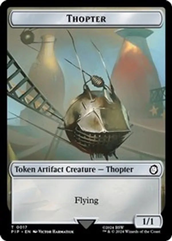 Thopter // Treasure (0018) Double-Sided Token
