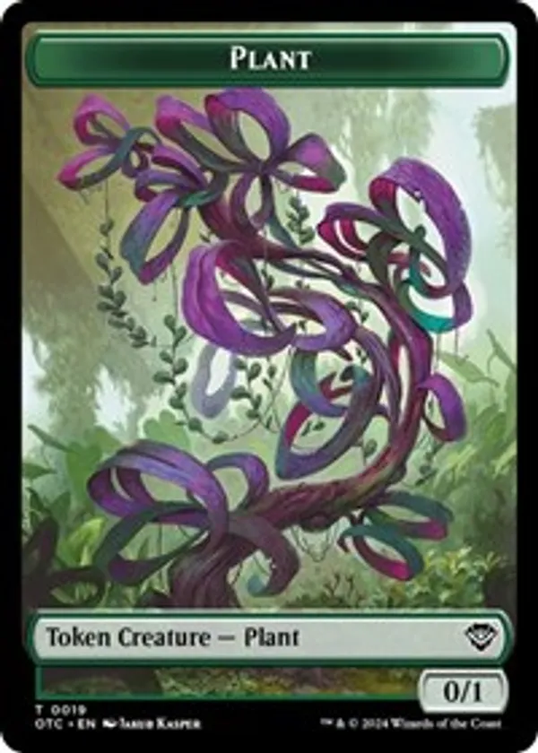 Plant // Sand Warrior Double-Sided Token
