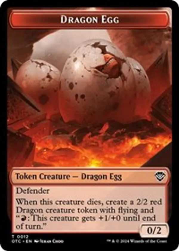 Dragon Egg // Dragon Double-Sided Token