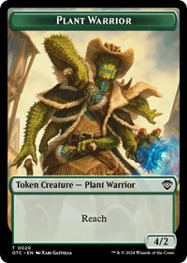 Plant Warrior // Plant Double-Sided Token