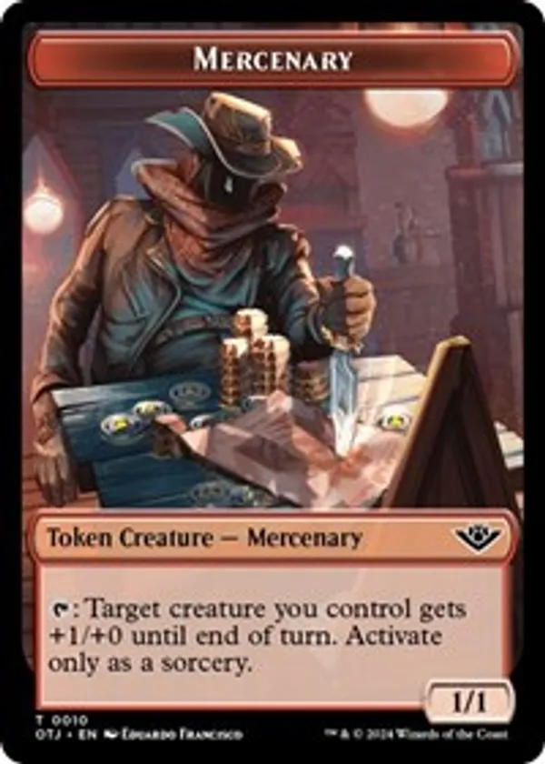 Mercenary // Clue Double-Sided Token