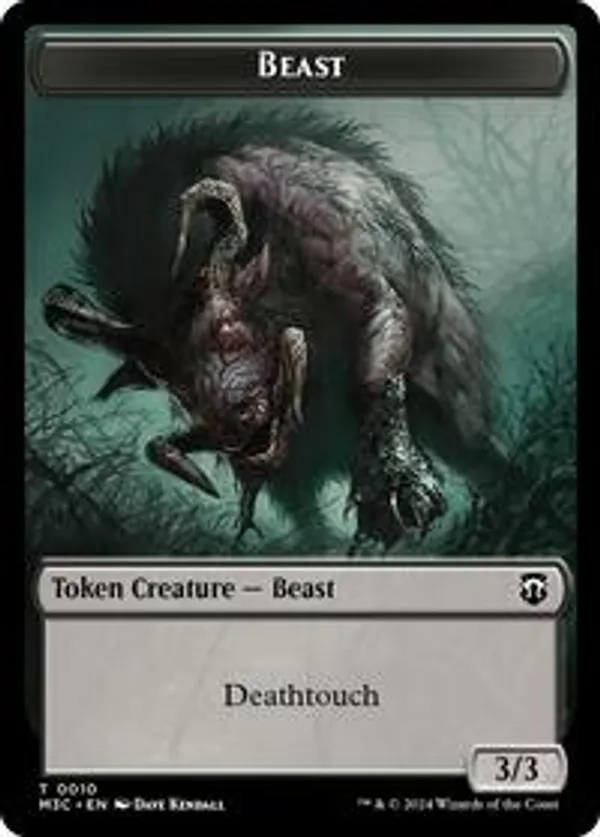 Beast (0010) // Shapeshifter (0008) Double-Sided Token