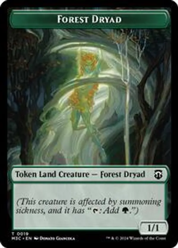 Forest Dryad // Boar Double-Sided Token