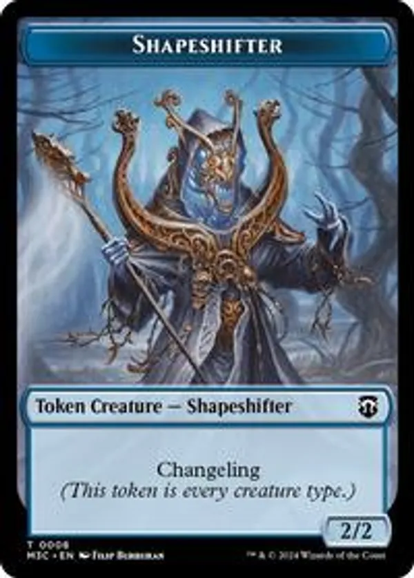 Shapeshifter (0008) (Ripple Foil) // Dragon Double-Sided Token