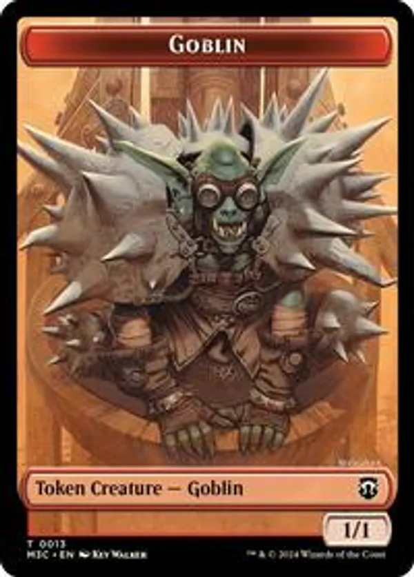 Goblin (Ripple Foil) // Tarmogoyf Double-Sided Token