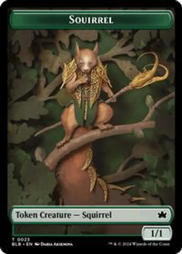 Squirrel // Starscape Cleric Double-Sided Token