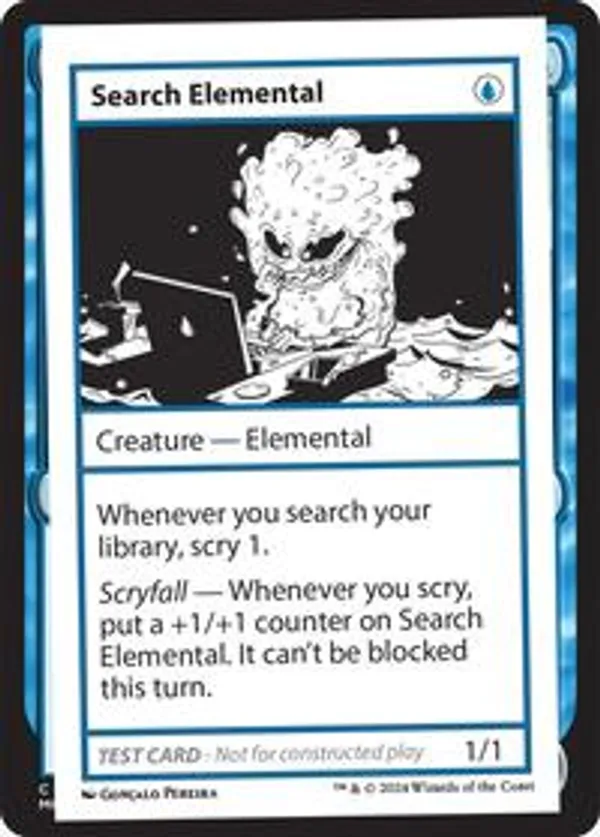 こてまめ  頭目の神官 foil ミステリーブースター2 MB2 未来予知 Search Elemental • Mystery Booster 2 Playtest Cards (MB2) #299