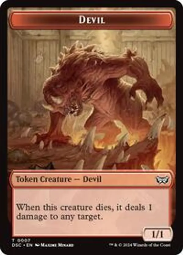 Devil // Scarecrow Double-Sided Token