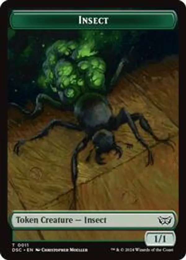 Insect (11) // Ooze (14) Double-Sided Token