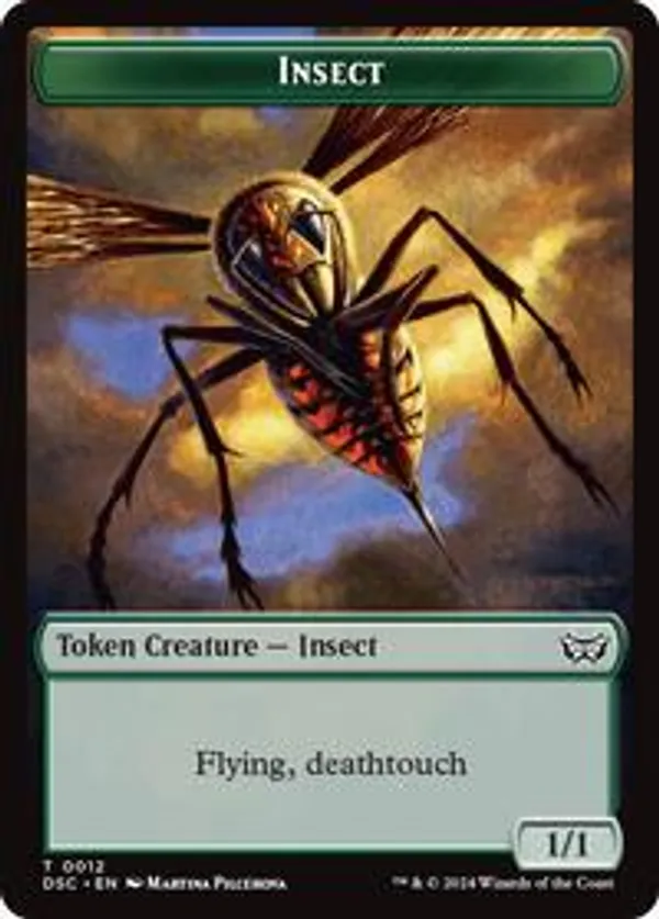 Insect (12) // Ooze (13) Double-Sided Token