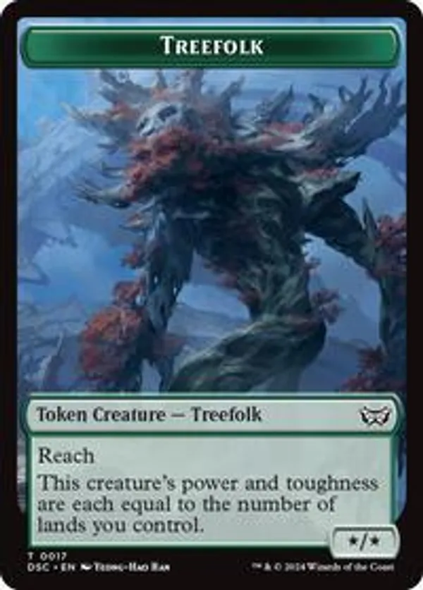Treefolk // Spider Double-Sided Token