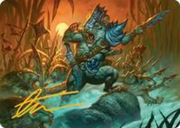 Persistent Marshstalker Art Card (Gold-Stamped Signature)