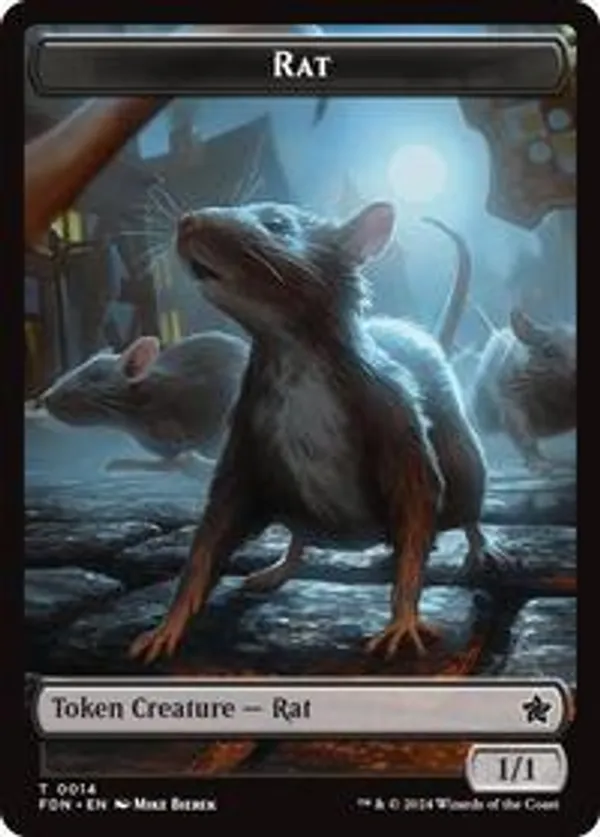 Rat // Zombie Double-Sided Token