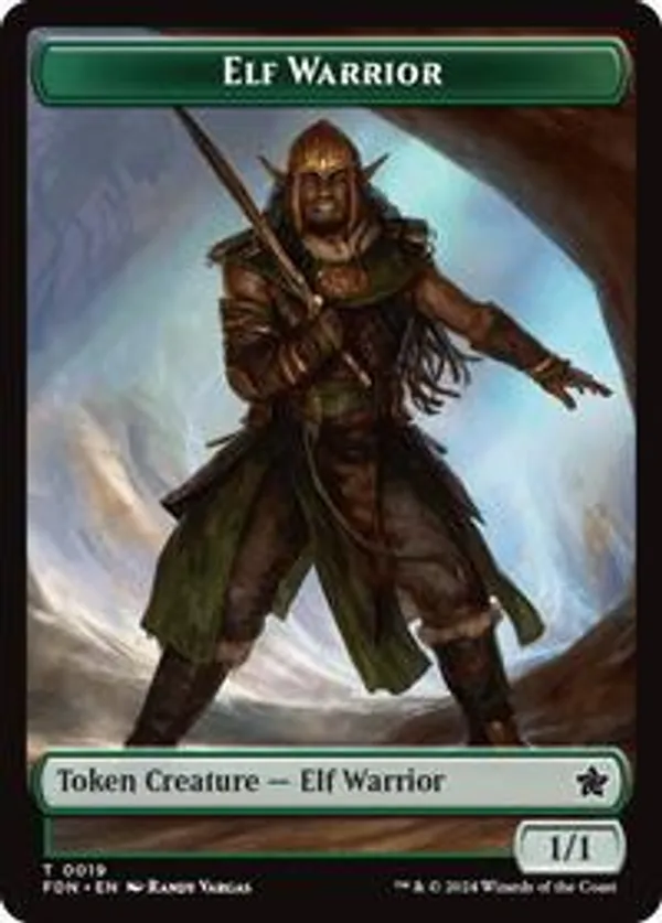 Elf Warrior // Rat (0030) Double-Sided Token