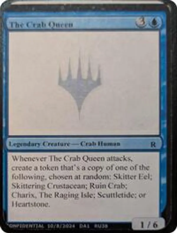 The Crab Queen  Un-Known Event Playtest Card (DA1)