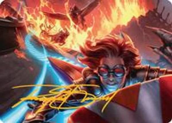 Outpace Oblivion Art Card (Gold-Stamped Signature)