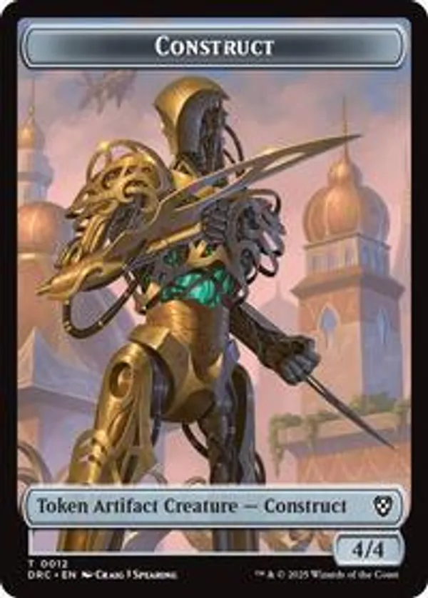 Construct // Golem (0013) Double-Sided Token