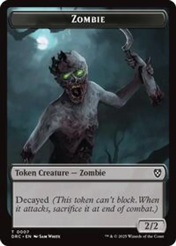Zombie (0007) // Zombie (0003) Double-Sided Token
