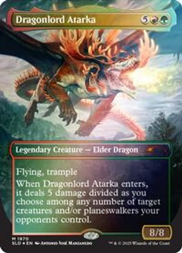 Dragonlord Atarka (Rainbow Foil) • Secret Lair Series (SLD