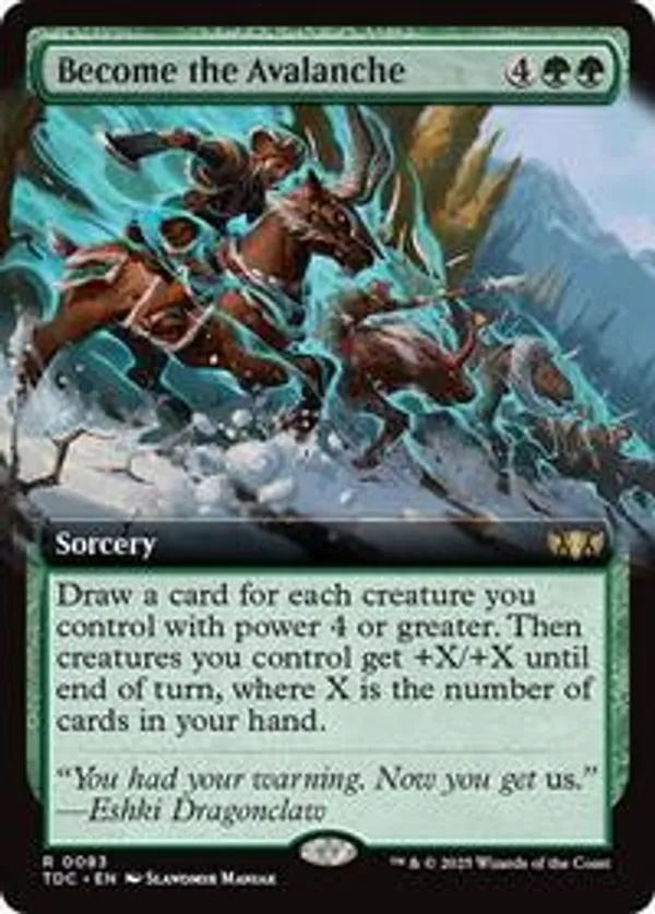 Become the Avalanche (Extended Art)