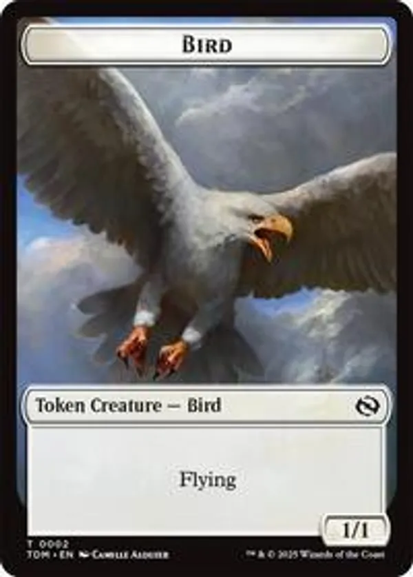 Bird // Monk Double-Sided Token