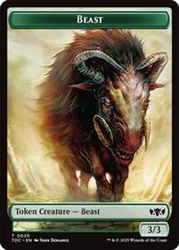 Beast // Treasure Double-Sided Token