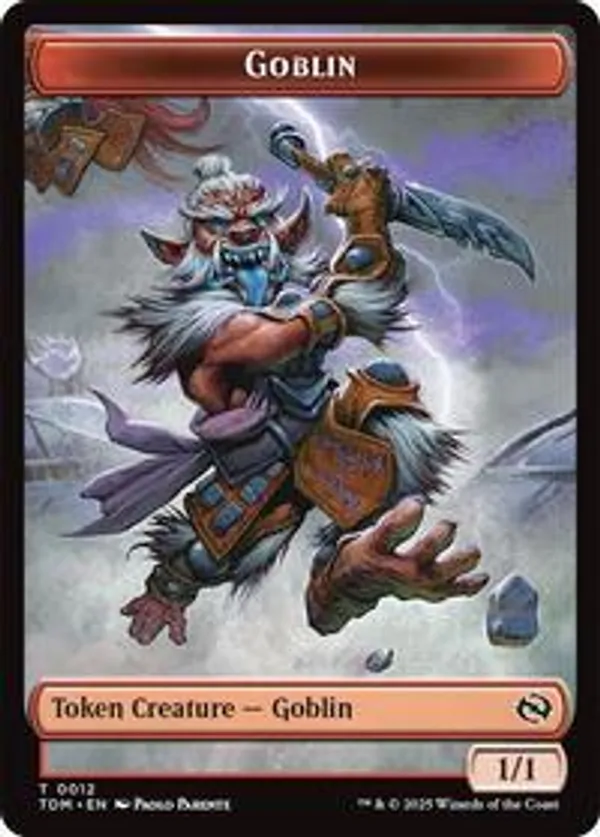 Goblin // Solider (0004) Double-Sided Token