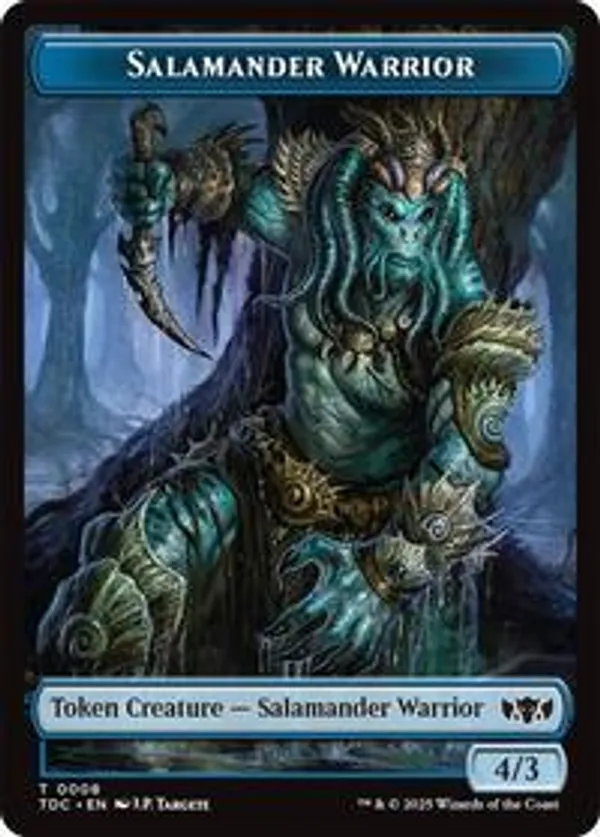 Salamander Warrior // Zombie Druid Double-Sided Token