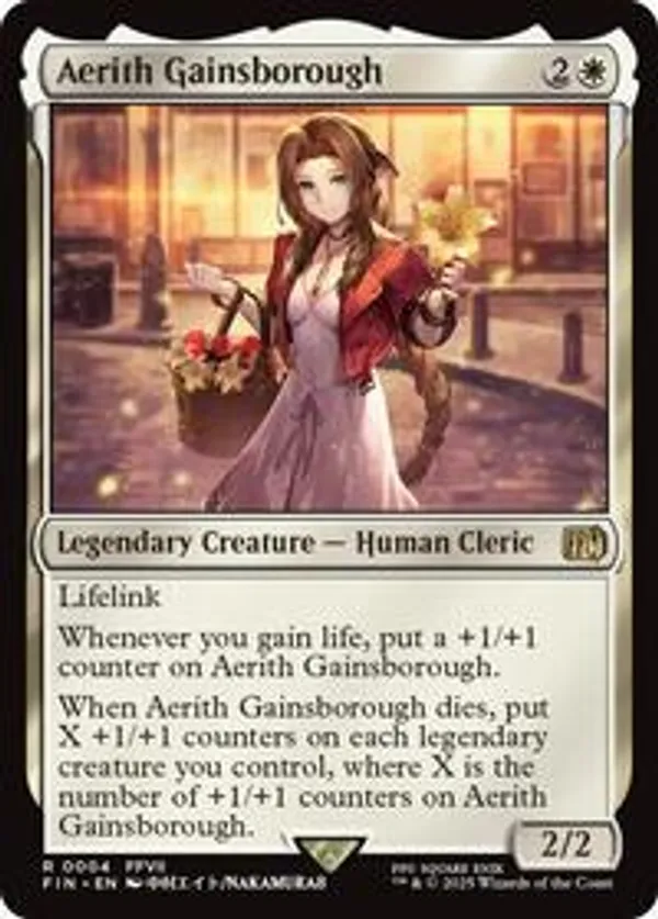 Aerith Gainsborough (Borderless) (Surge Foil) - FINAL