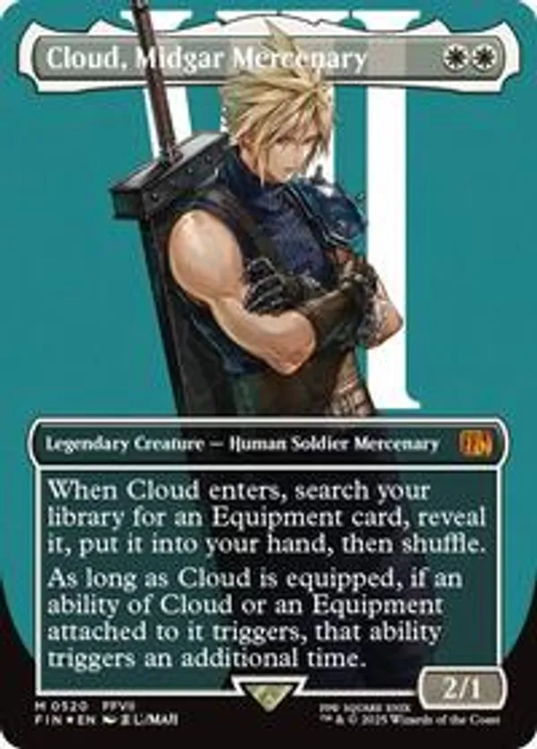 Cloud, Midgar Mercenary (Borderless) • Universes Beyond