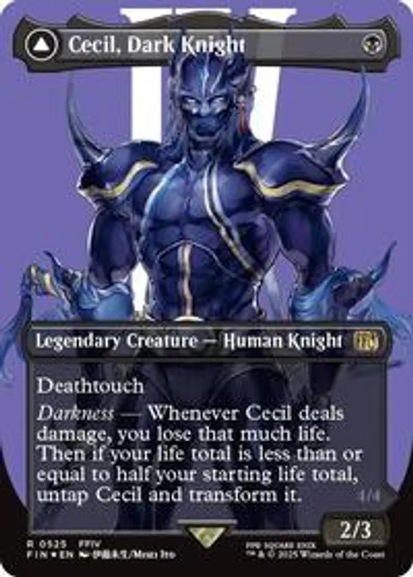 Cecil, Dark Knight (Borderless) (Surge Foil) • Universes