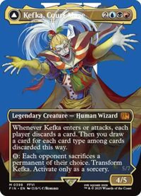 Kefka, Court Mage (Borderless) (Surge Foil) • Universes